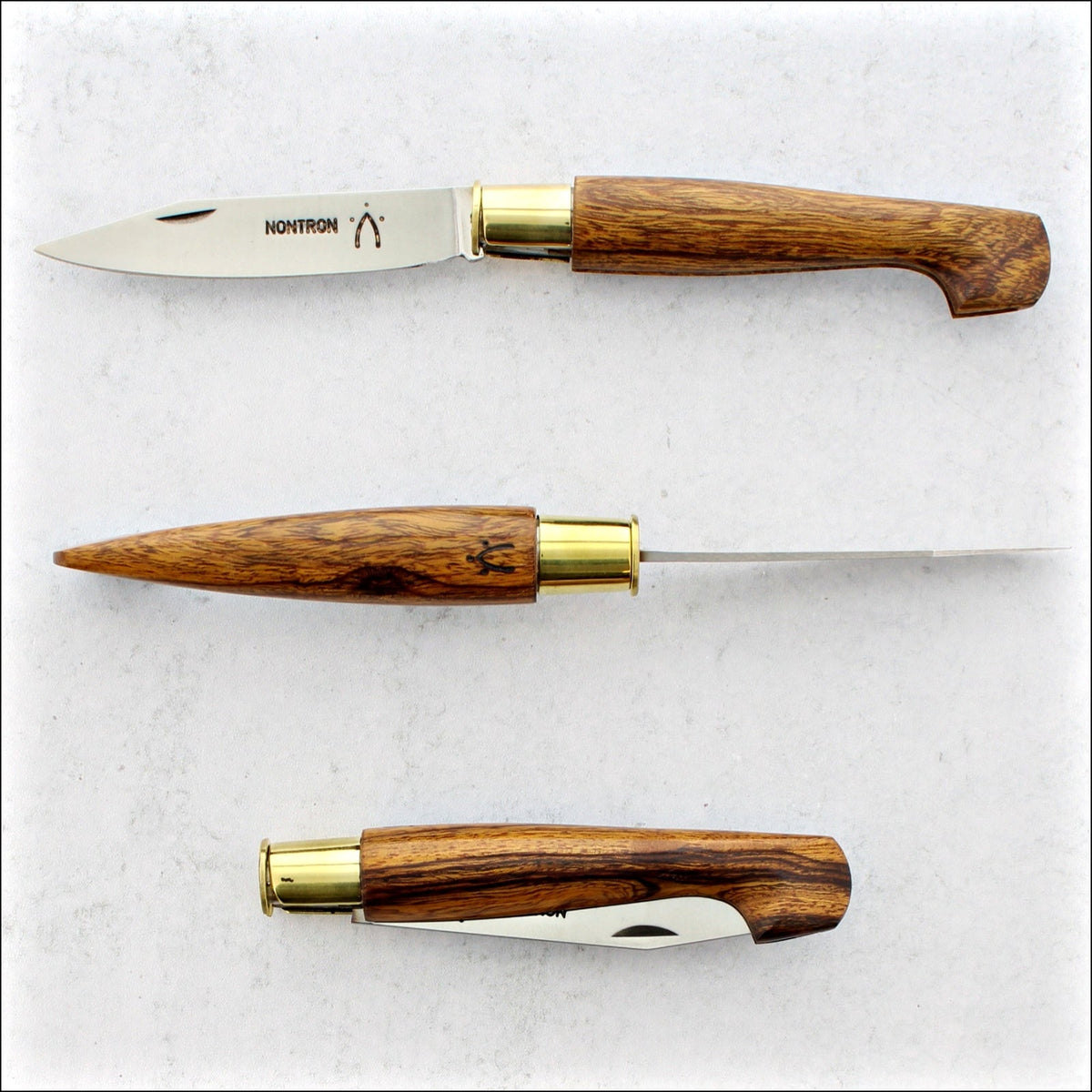 Nontron Pocket Knife No22 - Clog Handle Desert Ironwood
