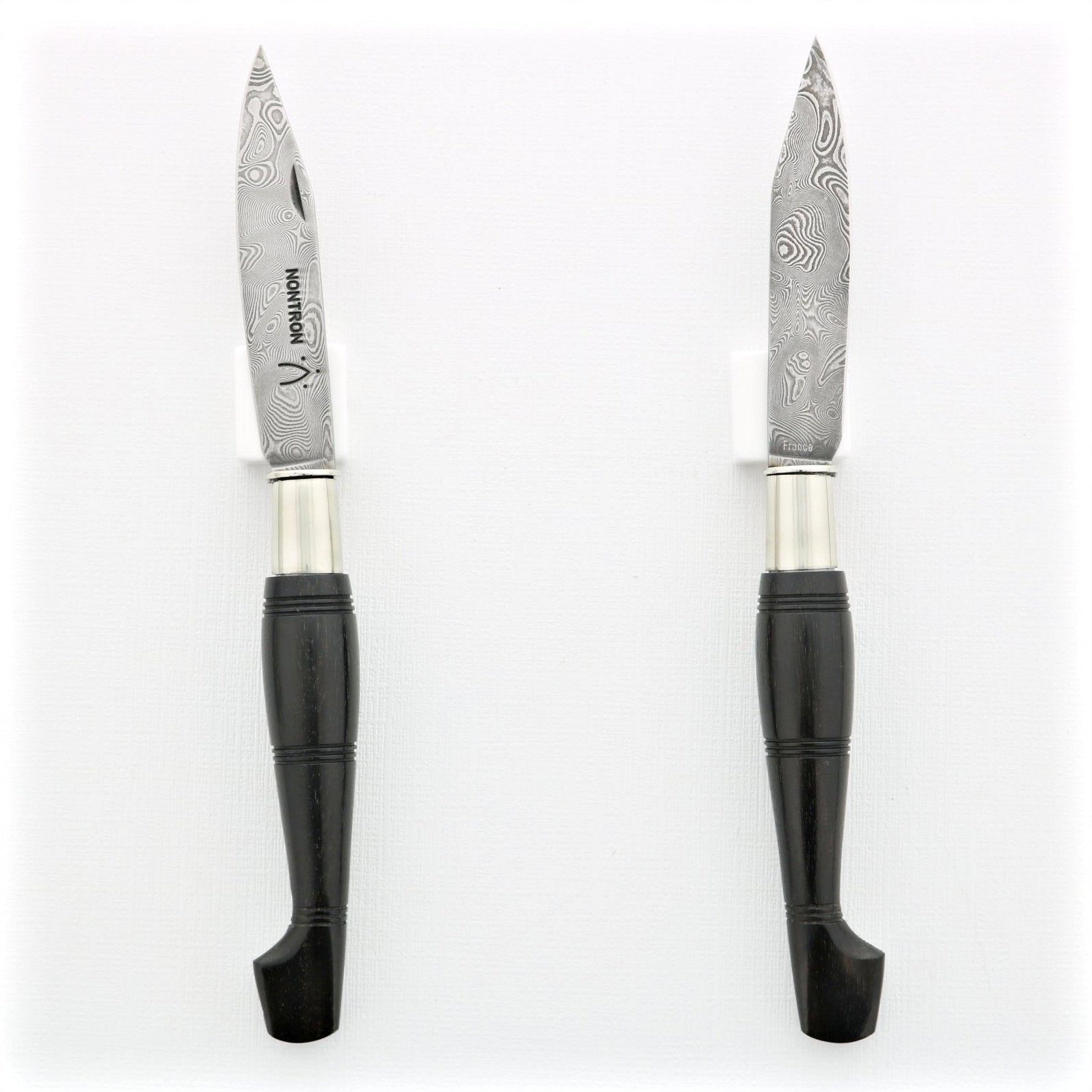 Nontron Pocket Knife No25 - Damascus Blade Clog Handle