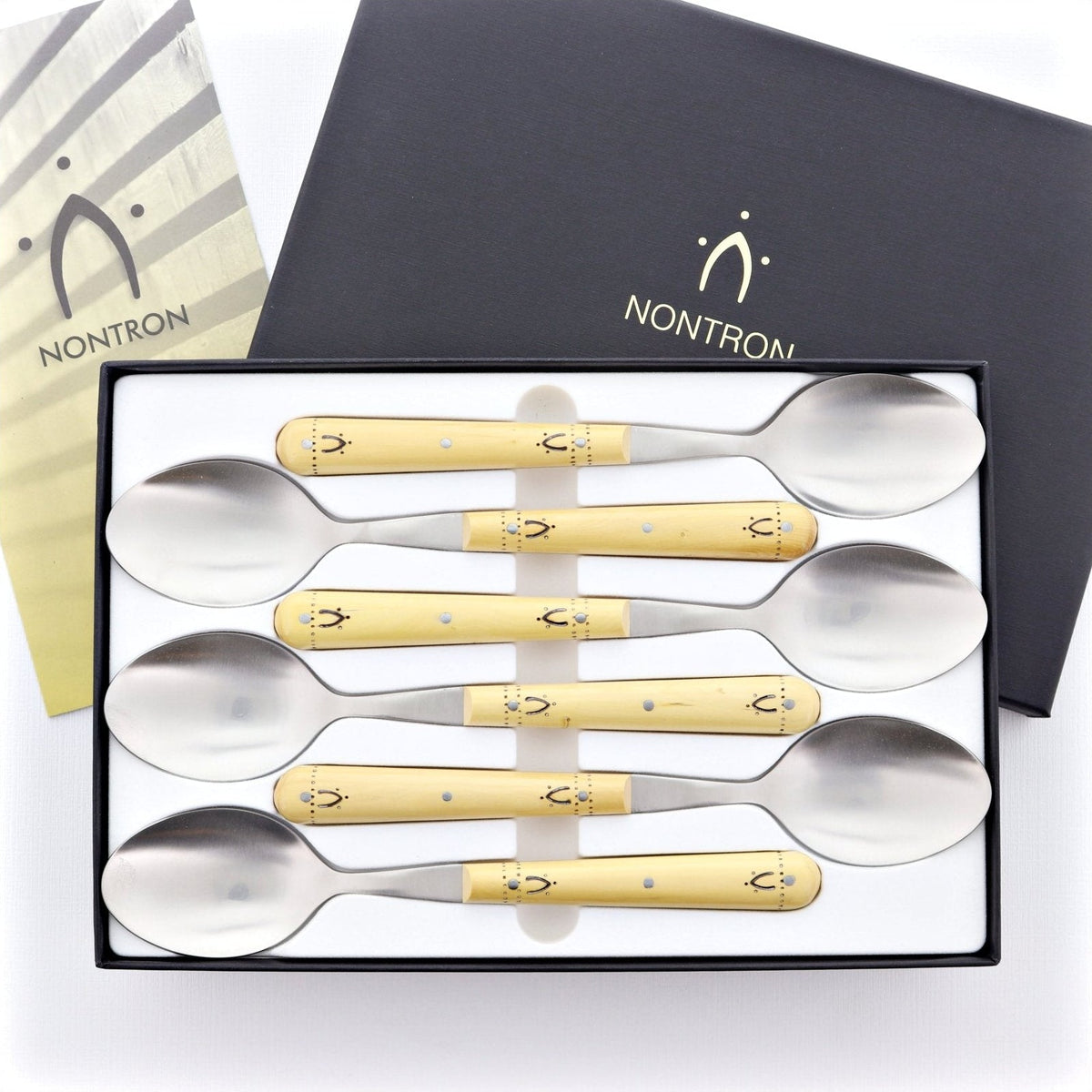 Nontron Steak Knives &amp; Flatware Sets Burned Boxwood