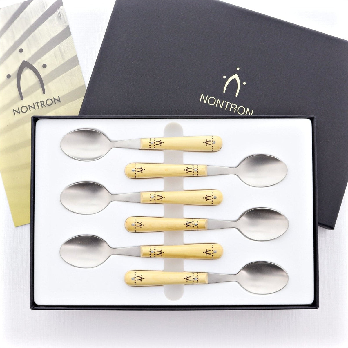 Nontron Steak Knives &amp; Flatware Sets Burned Boxwood