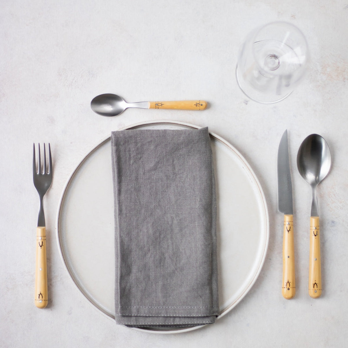 Nontron Steak Knives &amp; Flatware Sets Burned Boxwood