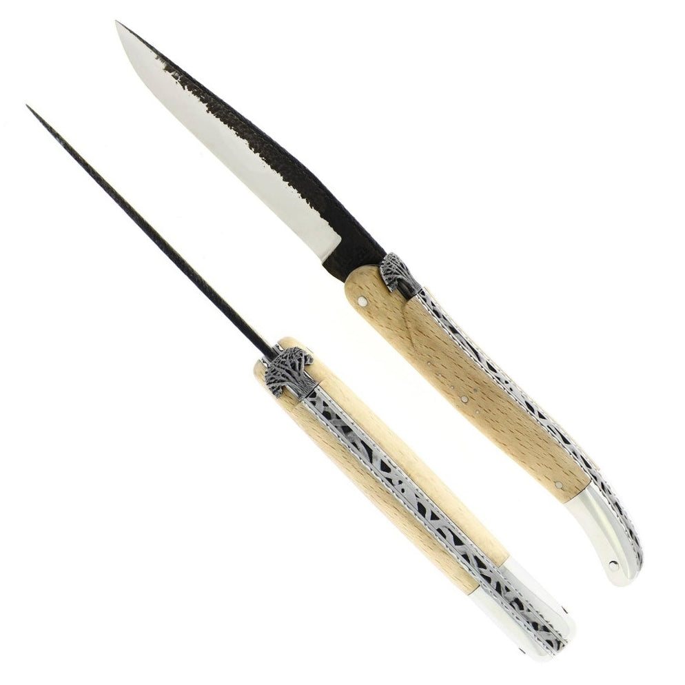 RAMBAUD 276 - Beech Tree Brut de Forge Pocket Knife by Stéphane Rambaud