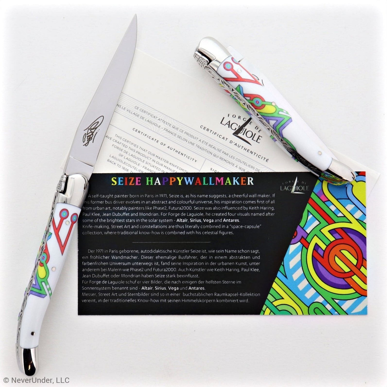 Seize Happywallmaker Folding Knife – Sublimation Street Art “ Altair”