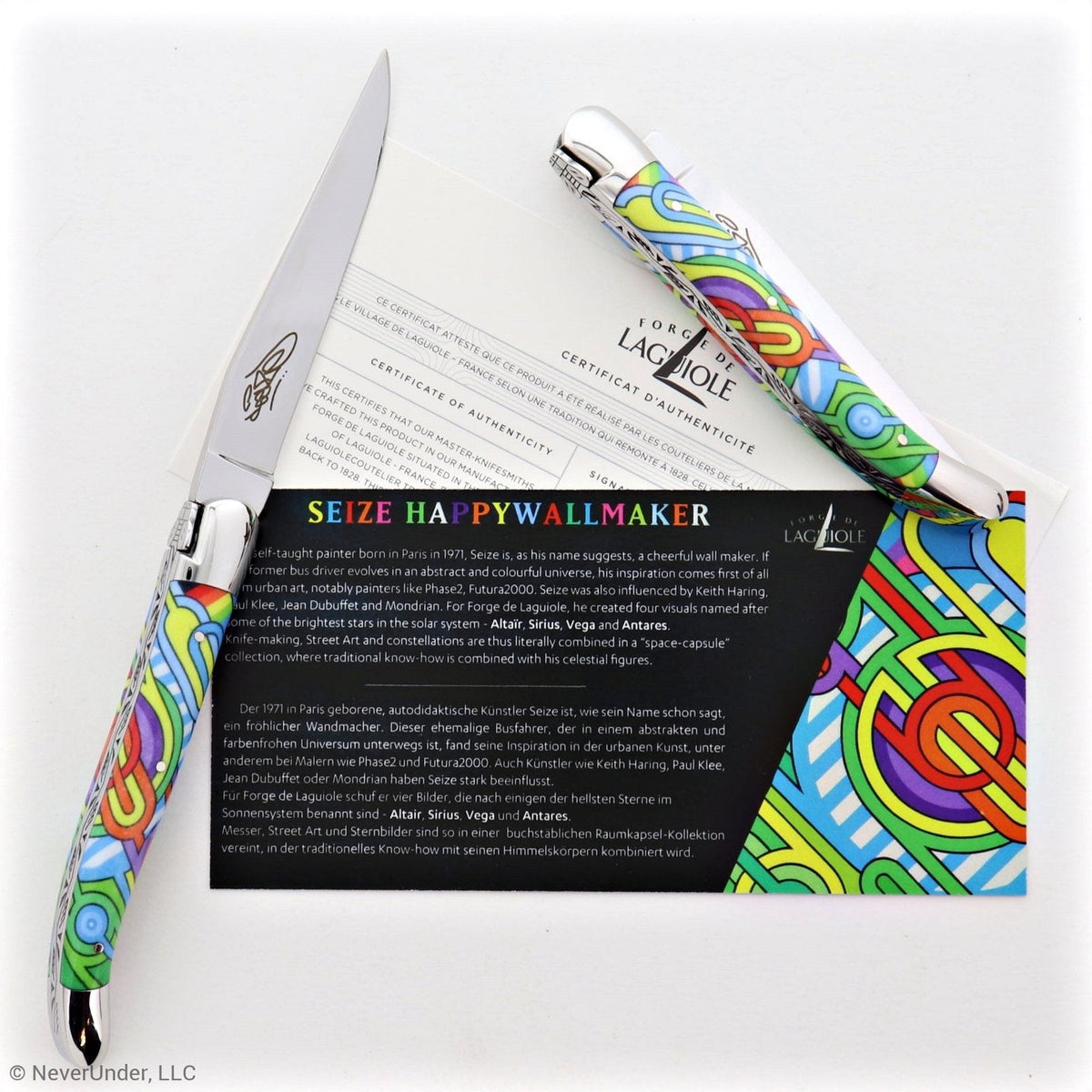 Seize Happywallmaker Folding Knife – Sublimation Street Art “Antares”