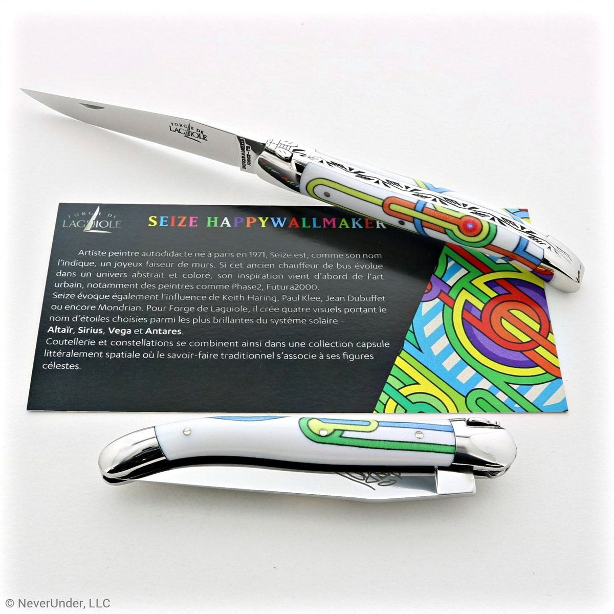 Seize Happywallmaker Folding Knife – Sublimation Street Art “Sirius”