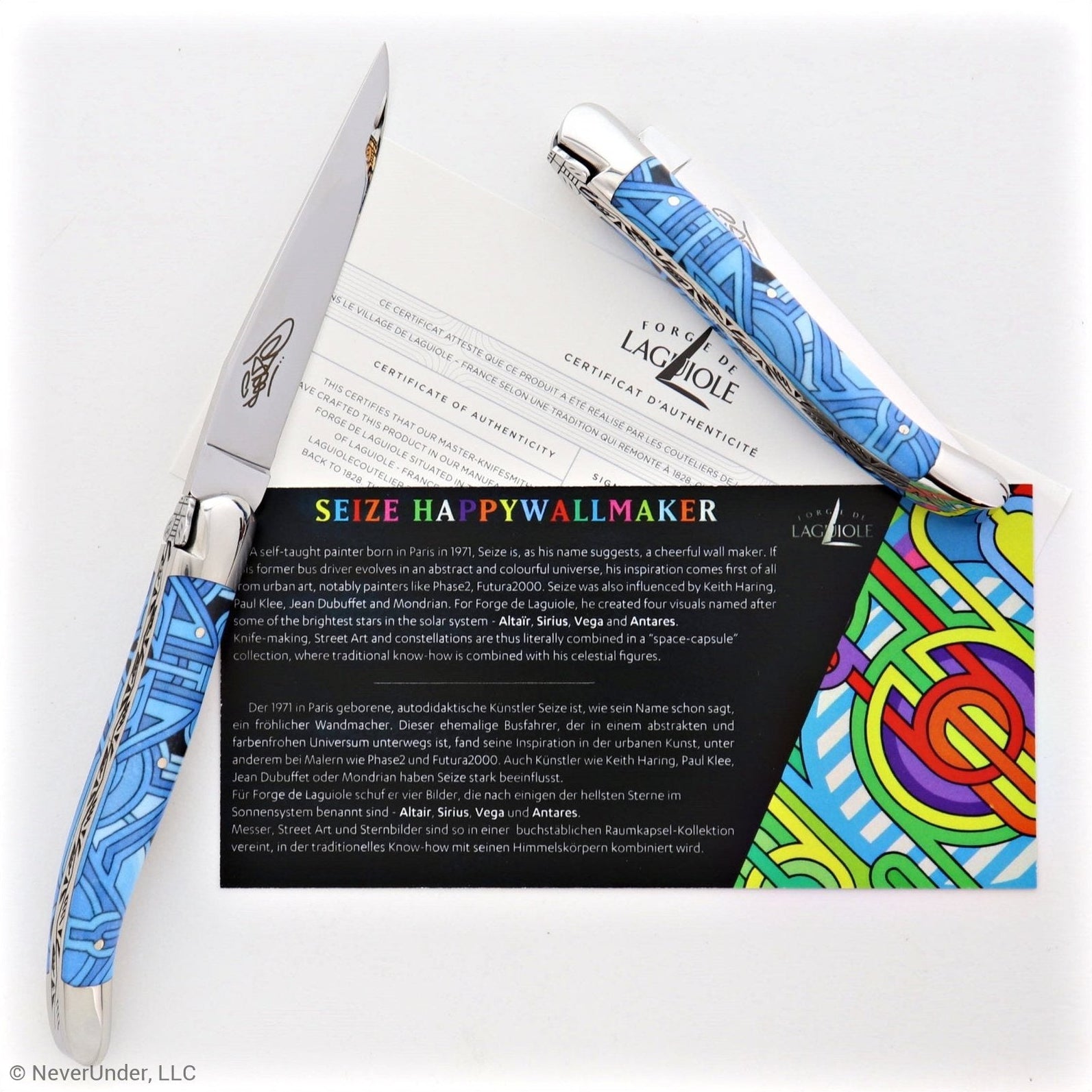Seize Happywallmaker Folding Knife – Sublimation Street Art “Vega”
